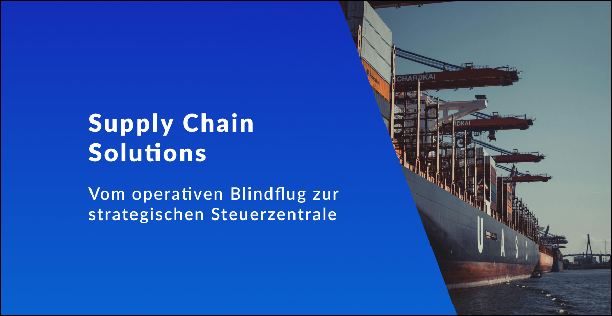 Supply Chain Solutions neu gedacht: Vom operativen Blindflug zur strategischen Steuerzentrale